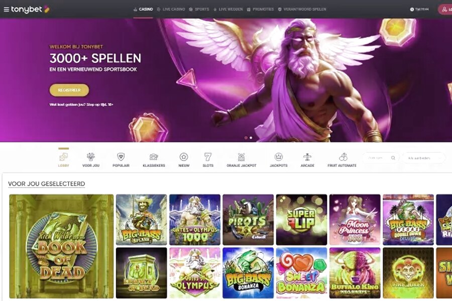 Tonybet Casino - Meld je aan en speel nu!